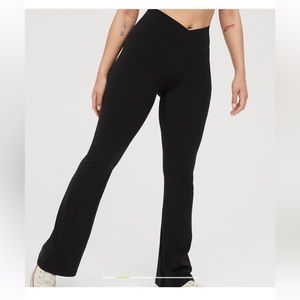 Aerie offline real me flare high waisted crossover leggings